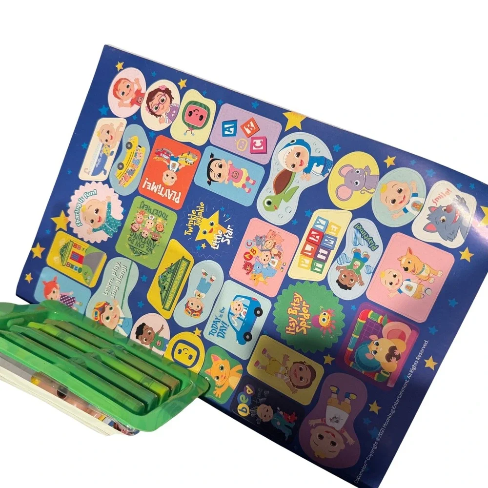 Kids Activity Book Bundle Crayola Bendon Skillmatics CoComelon Coloring Stickers